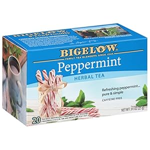 Bigelow Peppermint Caffeine Free Herbal Tea, 20 ct