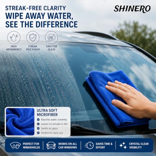 Image of Premium 400 GSM Microfiber Car Cleaning Cloths, 12Pcs Multicolour | Highly Absorbent Lint & Streak Free Towels for Car & Bike Washing, Polishing, Detailing & Multipurpose Cleaning | Reusable