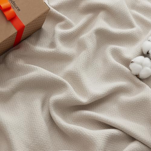 Bedsure GentleSoft 100% Cotton Blanket Queen Size...