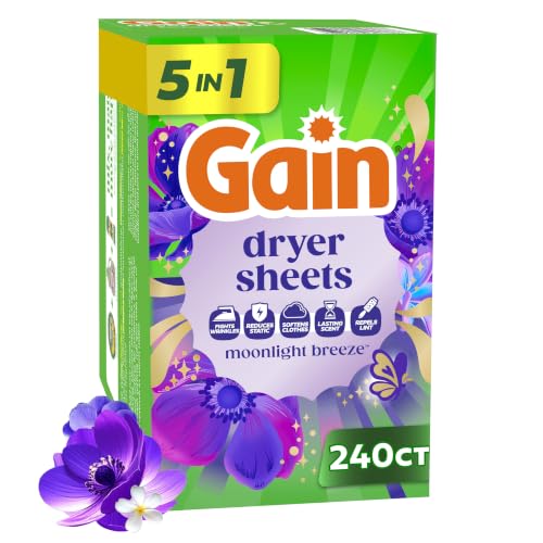 Gain Dryer Sheets Plus Wrinkle Release...