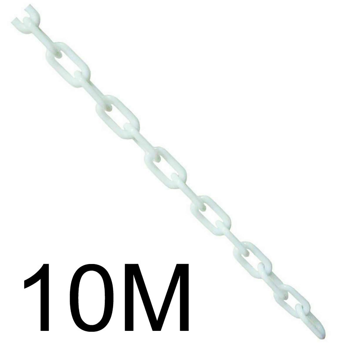 ExcInter Plastic Chain White 10mm*6mm Coated Decorative Links for Decorative Garden Fence Warning Safety Parking Space Assorted Colours - Image 2