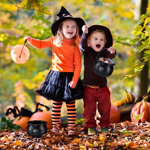 Chaudron pour Halloween lot de 2 récipients avec anse pour costume de magicienne - 3