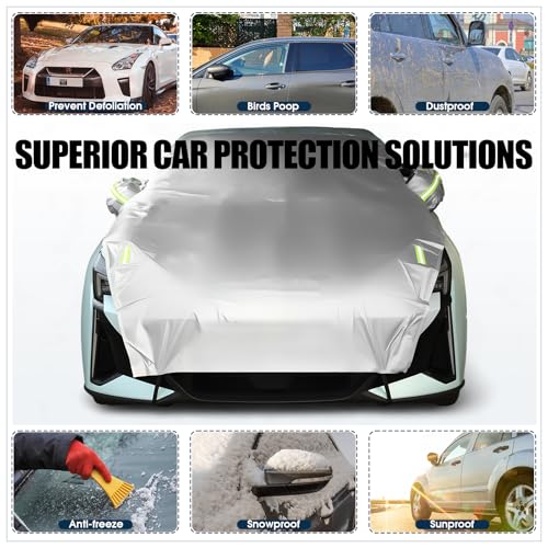 Canchiing Silver Half Car Cover