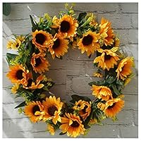 Ghirlanda Decorativa Per Parete - Corona Fiori E Foglie Artificiali | Per Soggiorno, Casa E Matrimoni - Foto 7