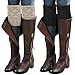 Sierry 2 Pairs Womens Boot Leg Cuffs, Leg Warmers Topper Socks, Boot Socks for Women