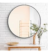 黒い円形壁掛け鏡 直径約30cm Amazon.co.jp: おしゃれ 壁掛け鏡 丸 ウォールミラー 壁掛け 部屋 玄関