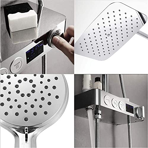 Ensemble de douche avec flexible de 1,5 m et écran LED numérique pour rénovation