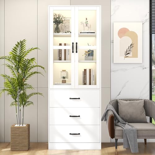 Sogesfurniture Vitrina de cristal color