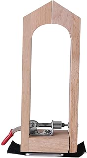 Zerodis レザー用クランプツール 美しいビーチ材製 ステッチングとレース加工に最適 スムーズな縫製を実現 デスクトップにしっかり取り付けできるパーツ DIYや手芸に最適 サイズ:78*57*213mm 重量:355g レザークラフト好き必携アイテム