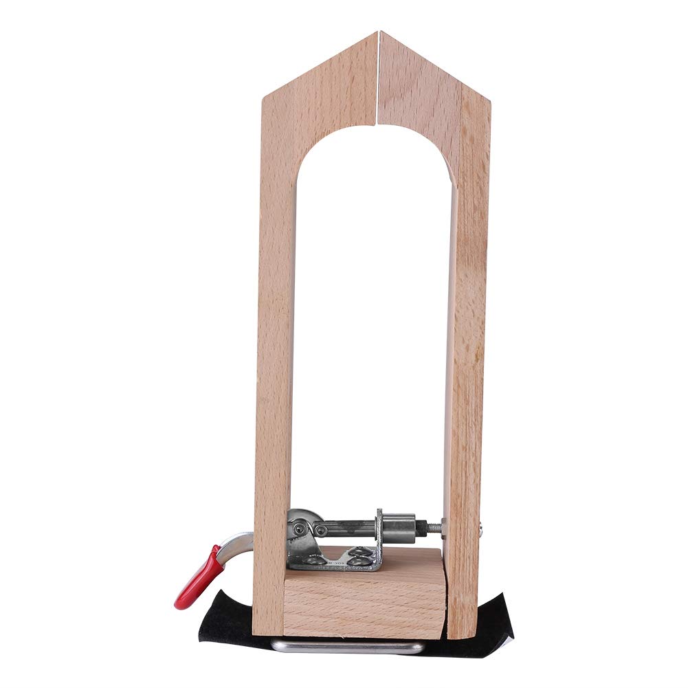 Pince à Coudre En Bois De Hêtre - Outil De Serrage Pour Travail Du Cuir, Laçage - Fixation Par Scratch, Dimensions 78x57x213 Mm - 4