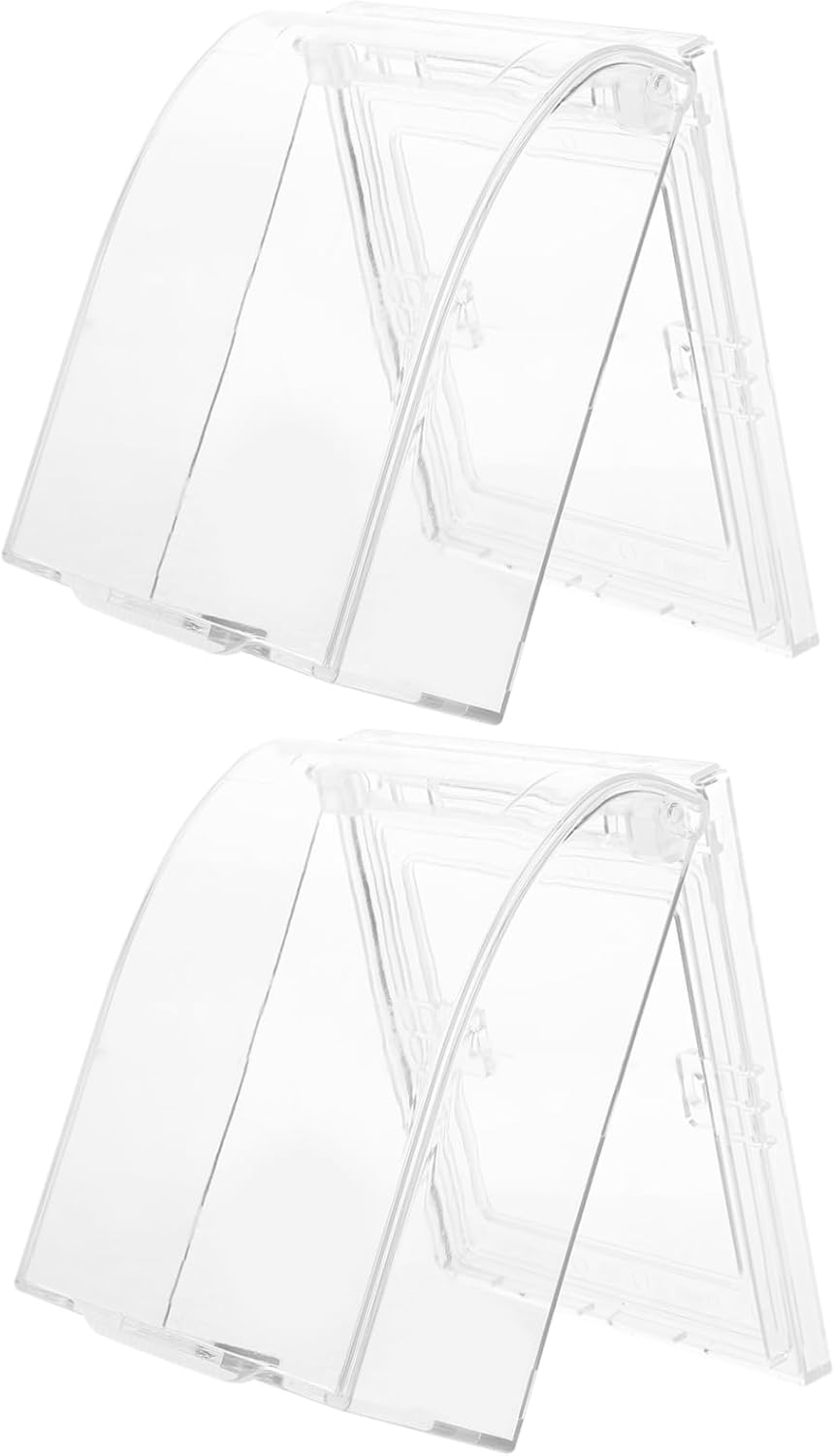 10pcs Boy Girl Safety Outlet Covers Transparent Babyproof Guards for Standard Electrical Outlets Easy Installation against Electrical Hazards for Boy Girl