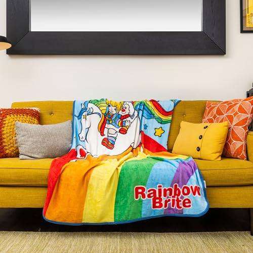 Image of Silver Buffalo Rainbow Brite, Starlite, Twink, Throw Blanket, 45x60in
