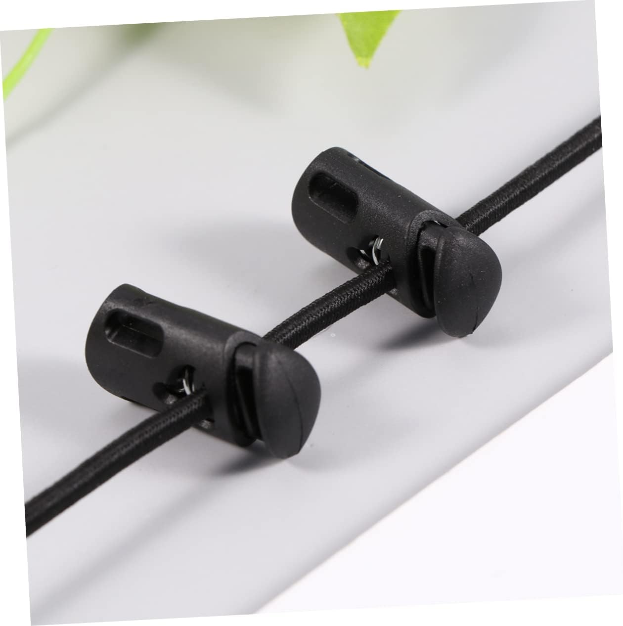 Angoily 1 Set Round Elastic Ropes Plastic Buckles DIY Elastic Band for Clothing Luggage and Styling Accessories (Fashion Functional)