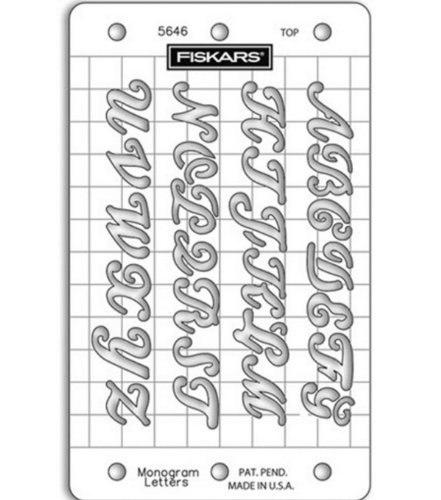 Fiskars Mini Shapeboss Monogram Letters Stencil Set