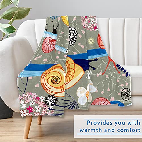 Couverture douce imprimé floral pour solutionner les soirées fraîches