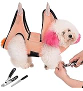 JDMYCYCQXF 2023 Dog Grooming Hammock Harness, Pet Grooming Sling Tools with Dog Nail Clippers/Tri...