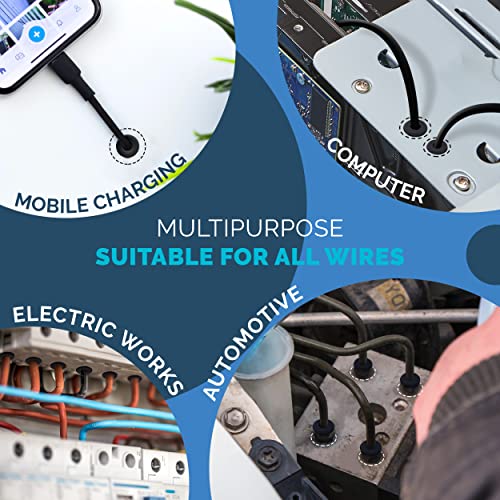 125Pc 18 Sizes Rubber Grommet Kit - Includes Rubber Grommets For Wiring, Rubber Hole Plugs, And Automotive Firewall Grommet (1/4” 5/16” 1/2” 7/32” 3/8” 9/16” 5/16” 5/8” 3/4” 7/8” 15/16” 21/32” 1”) #TOP2