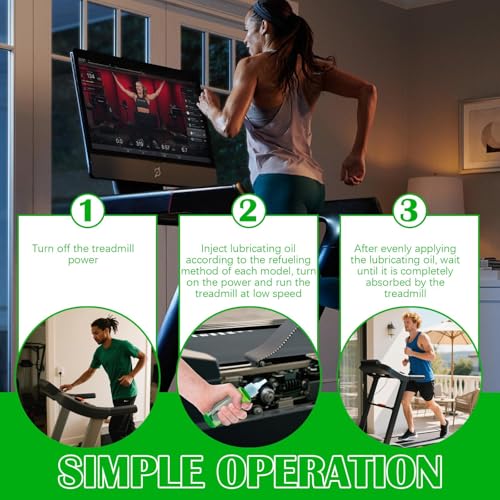 OPEIXSAYKOC Silikonöl Laufband Öl, 2 Stück 60 ml Reines Silikon Laufbänder Schmiermittel,Treadmill Laufbandöl für Fitnessstudios Laufband und Sportgeräte