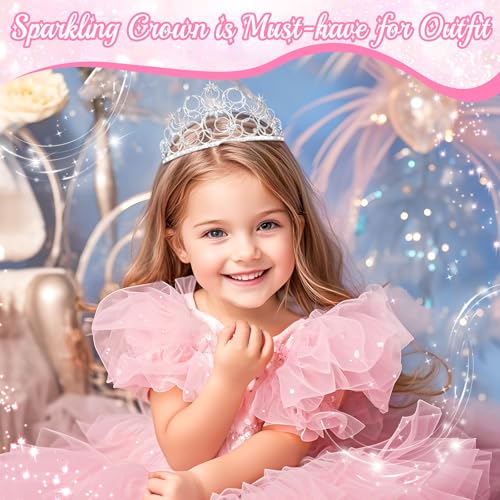 Princess Crown Tiaras for Women Stellar Costume Girls Wicth Merch Hat Accessories for Halloween Party Favors Dress Outfits Adult2