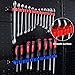 EMENTOL 10-Piece Tool Organizer Set - Screwdriver & Wrench Rail Holders With Clips