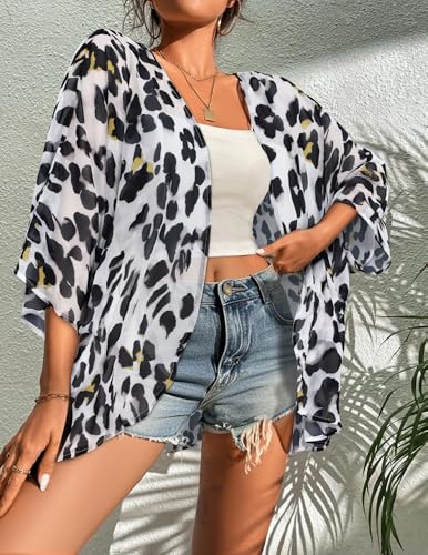 Image of BB&KK Women's Floral Kimono Summer Short Cover Ups Tops