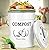 AOSION Countertop Compost Bin Kitchen,Odor Resistant Indoor Compost Bin with Lid and Compost Bags,Compost Bucket Composter Container for Food Waste,White