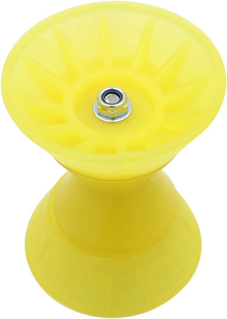 Ultimate 4" X 7" Overall Width Boat Trailer Roller Bow Stop Polyurethane 1/2" Mounting Hole