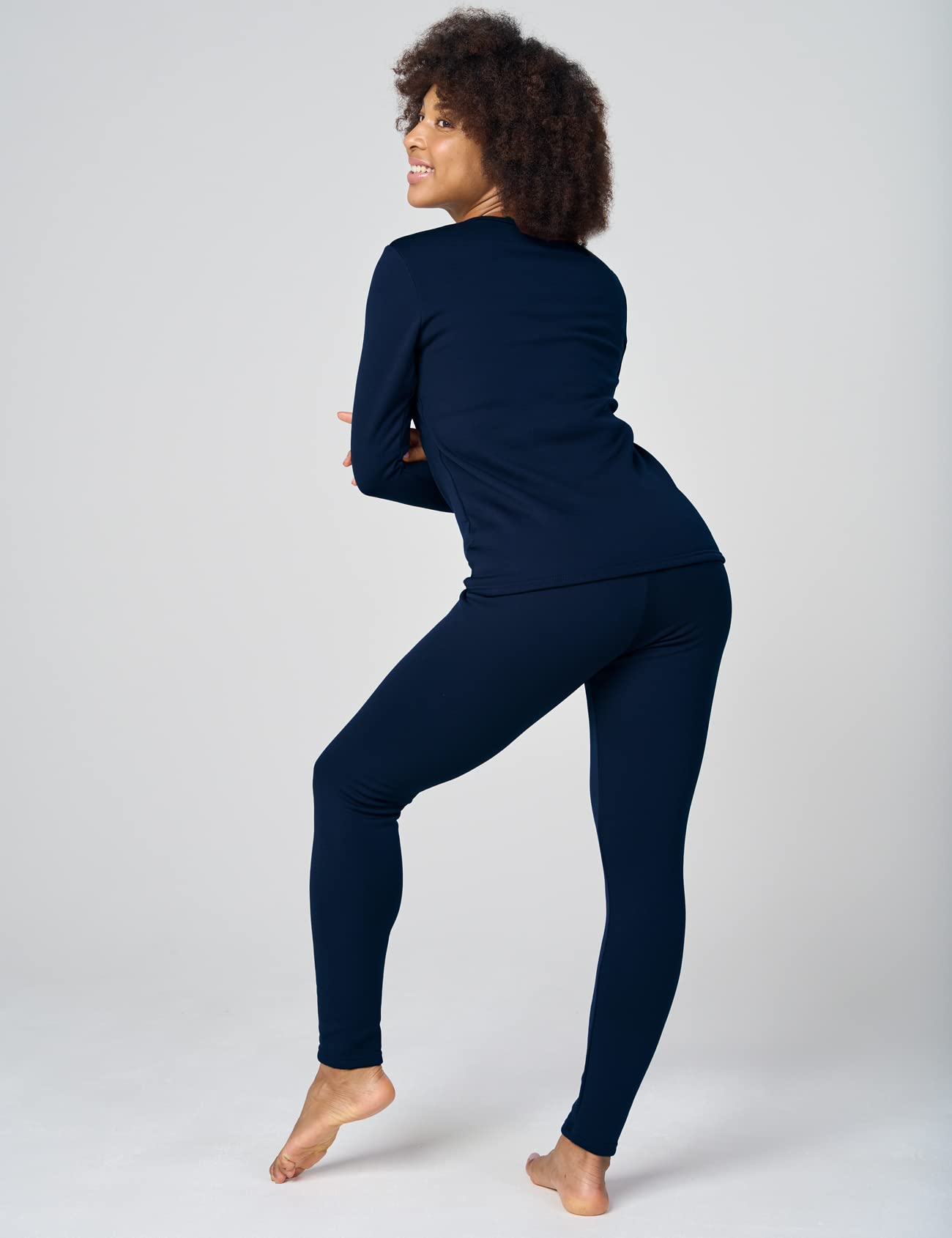 LAPASA Completo Termico Donna Fodera in Micropile Calore Base L17 - Abbigliamento Intimo Invernale Maglietta Pantaloni Calzamaglia Tuta Sci Trekking