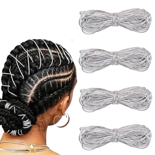 4 Pieces 5M Dreadlock Braids Hair Accessories Braiding Hair Deco