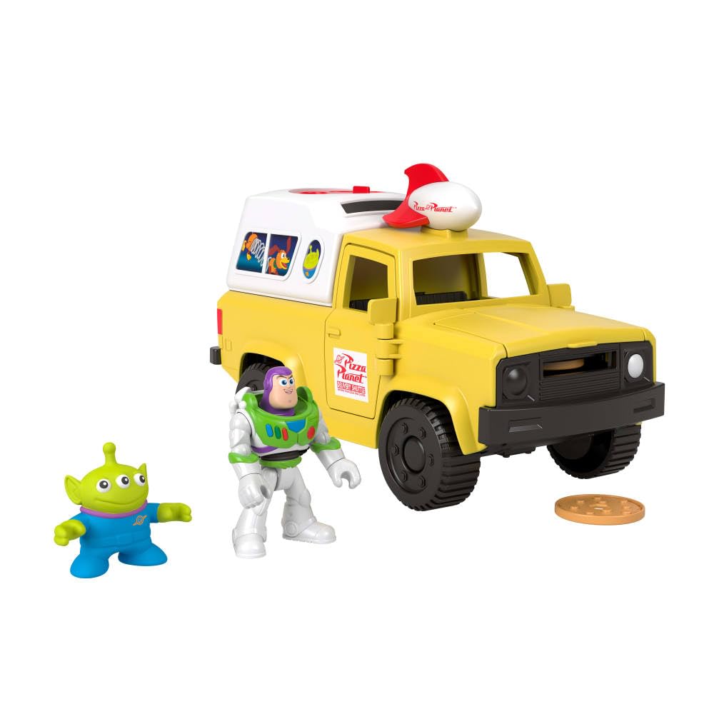 Fisher-Price Imaginext Toy Story Pizza Planet Truck con Buzz Lightyear Alien Playset