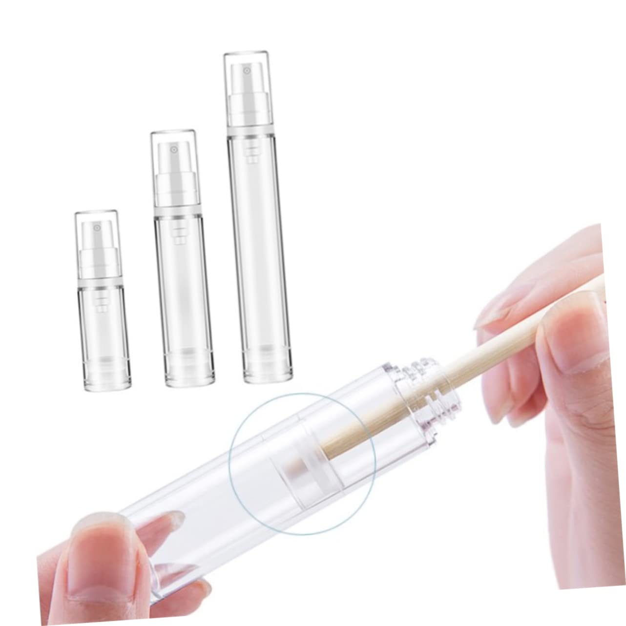 FRCOLOR 30piezas Botellas De Spray Rellenables De Botellas Vacías De Para Perfume y Cosméticos Diseño Prueba De Fugas Para Tripulación y Almacenamiento De