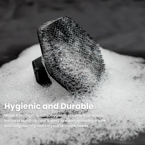 Image of Hawk - Silicone Face Scrubber for Men | Deep Cleansing & Gentle Exfoliation | Hygienic, Fast-Drying & Travel-Friendly Grooming Tool