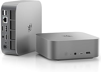 Beelink SER8 Mini PC AMD Ryzen 7 8745HS, 16GB DDR5-5600MHz 512GB PCIe4.0 SSD, AMD Radeon 780M Graphics 12core 2600MHz Gaming PC, USB4.0/ Triple Display/ WiFi6/ BT5.2/2.5Gbps LAN Mini Computer