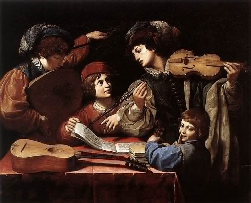Affiche Toile le Concert de Lionello Spada pour mur vide 60x90cm