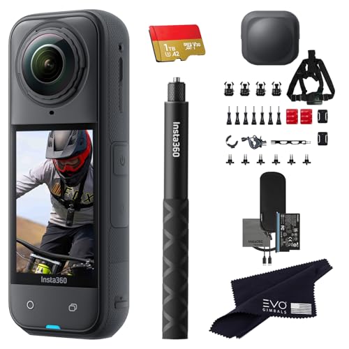 Insta360 X5 Bike Bundle-8K Waterproof 360 Action Camera with 1/1.28