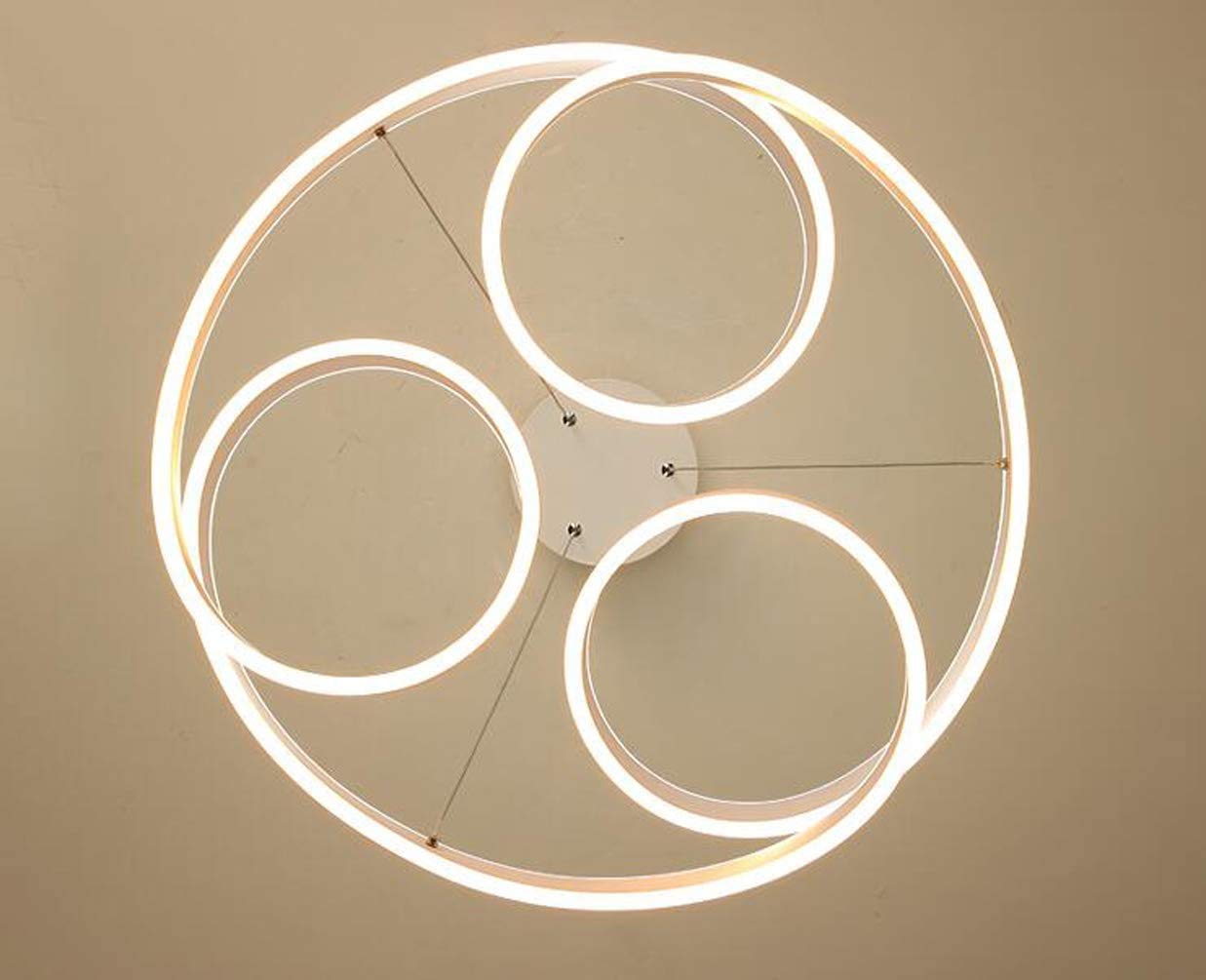 Arañas Led Led Moderna Luces Colgantes Creativos de Cocina Acrílico + Metal Suspensión Colgante Lámpara de Techo para Sala de Comedor Ajustable, Coldwhite,Blanco