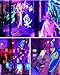 Onforu 8 Pack 42W LED Black Lights, Blacklight Bars with Plug and Switch, Glow in The Dark Party Supplies for Halloween Decorations, Bedroom, Body Paint, Stage Lighting, Poster, Black