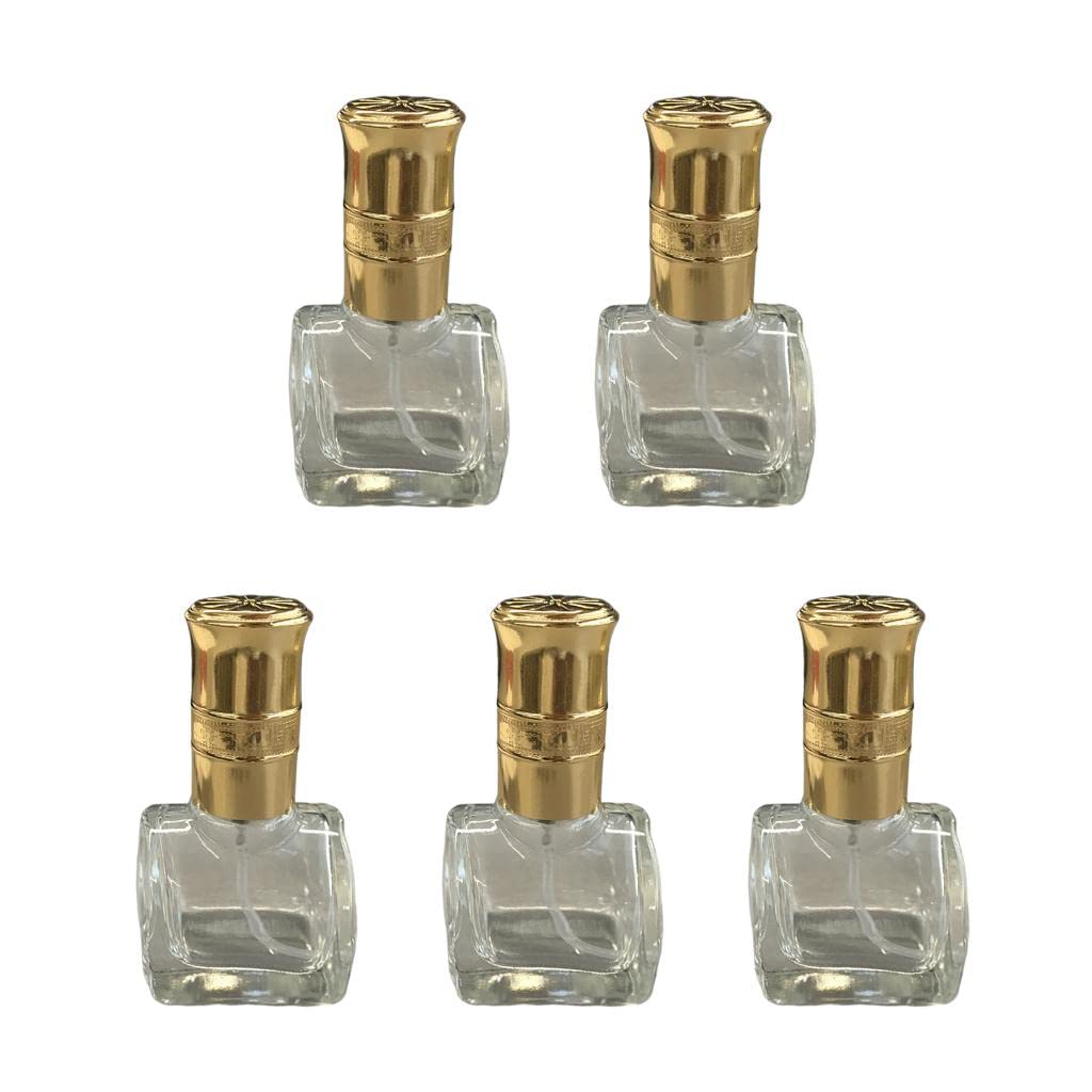 Pack of 5 Mini Clear 10ml Atomizer Glass Bottle Spray Refillable Fragrance Perfume Empty Scent Fine Mist Sprayer for Travel-image-25