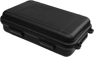 pson 6.3 x 4.21 Inch Waterproof Airtight Survival Storage Box with Foam Insert, Shockproof Plastic Carry Case for Outdoor Camping, Travel, Tools and Small Electronics(Black)