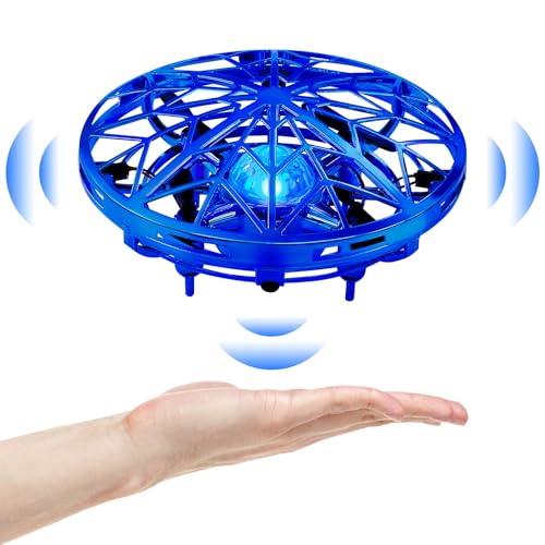 Mini Drone UFO per Bambini con Sensori di Movimento, Giocattolo Volante Tecnologia 360° Hands Free, Luci LED...
