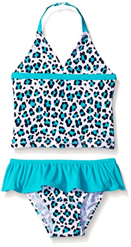 Osh Kosh Girls' Leopard Print Two Piece Tankini