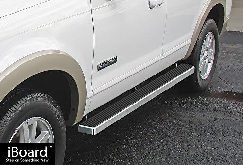 Aps Ibfy5967 Silver 4" Running Board Side Step (Iboard Third Generation, For Selected Ford Explorer 4-Door, Aluminum) #TOP17