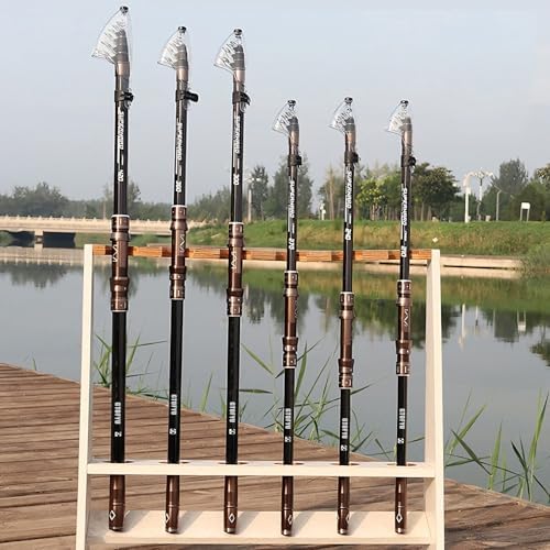 7Ft 9Ft 12Ft 13Ft 14Ft 15Ft Telescopic Fishing Rod Carbon Portable Spinning Fishing Pole for Boat Saltwater and Freshwater Surfcasting Baitcasting Rod Long Distance Throwing Fishing Rod (3.0M/10Ft) by GTOFYU - Used condition - Image 7