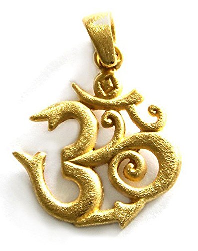 Colgante Om símbolo dorado con superficie de aperitivo Cover