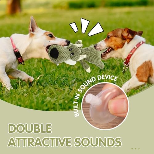 Juguete mordible y sonoro para perros de peluche miniatura 7