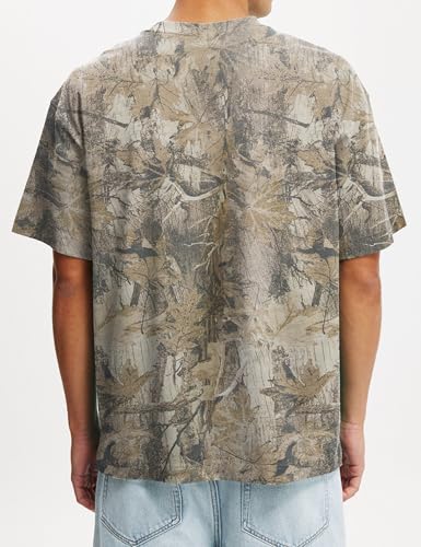 Camo Shirt for Men Camouflage Hunting Print Short Sleeve Crewneck Box Fit T-Shirt Mens Casual Performance Tee4