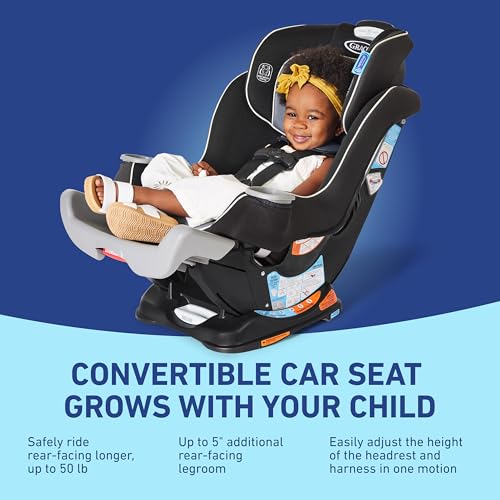 Graco Extend2Fit Convertible Car Seat | Ride Rear Facing Longer with Extend2Fit, Redmond