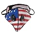 ASA Techmed Patriotic Reusable Dual Air Breathing Valve Face Mask Cover with Activated Carbon Filter
