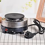 OIHYA Small Hot Plate, 500W 110V Multi-function Portable Mini Electric Stove Hot Burner For Coffee Tea Water