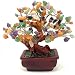 NYKKOLA Mix Gem Stone Money Amethyst Rose Citrine Carnelian Clear Quartz Feng Shui Plants & Flowers Artificial Trees, Colorful